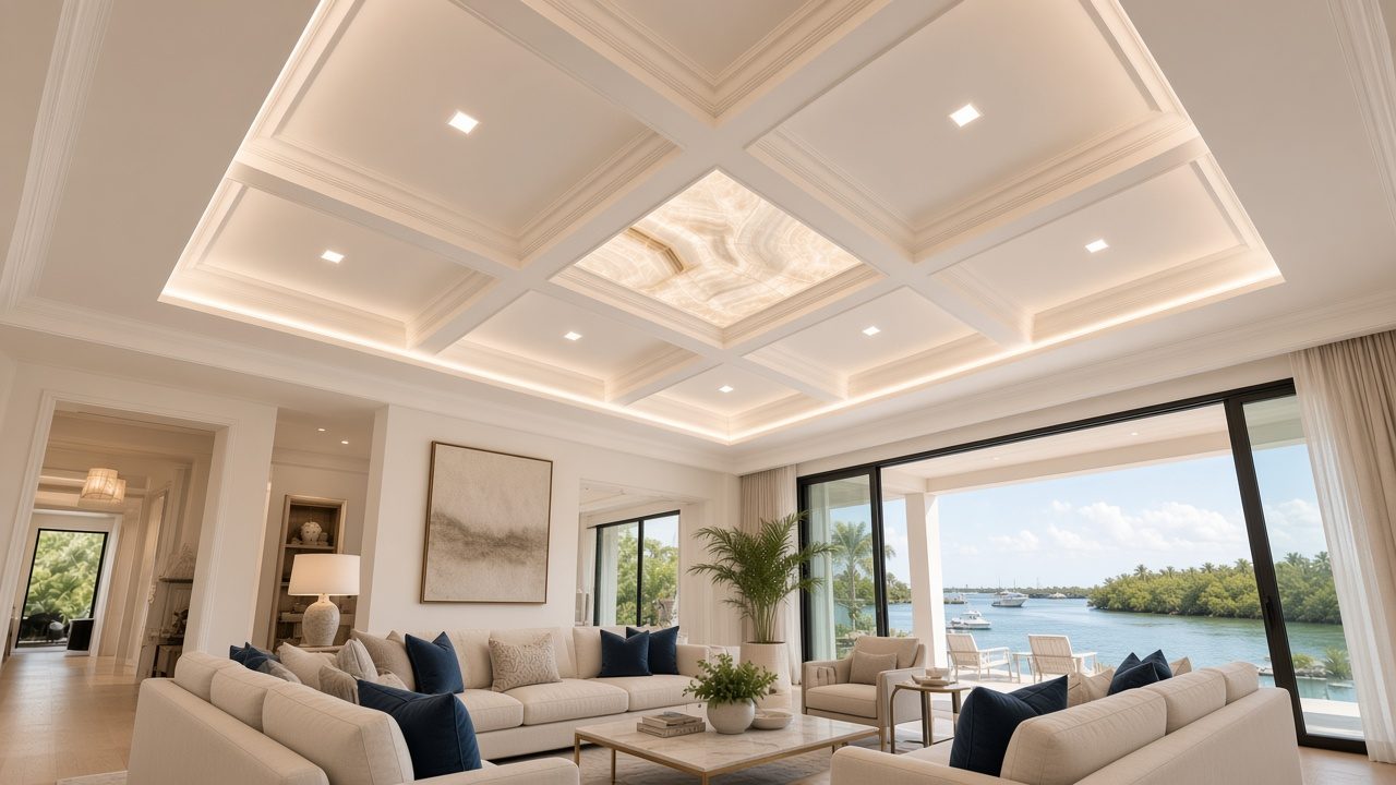 Design rendering: Venice wood ceiling concept